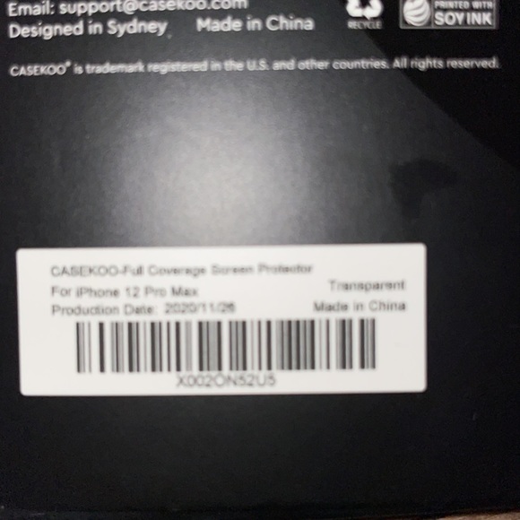 CaseKoo tempered glass screen protector for iphone cell phone 12 pro MAX - Picture 5 of 5